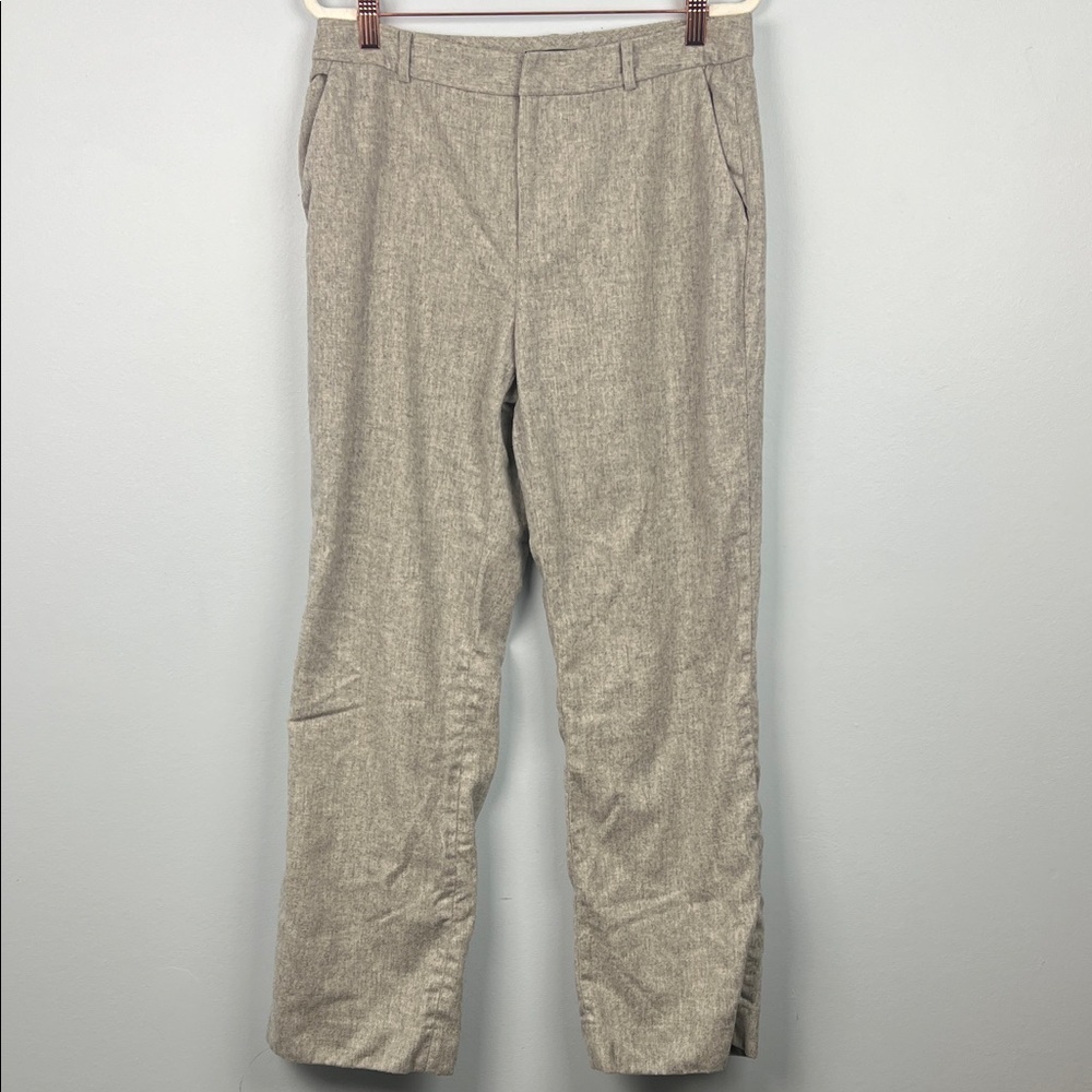Lauren Ralph Lauren Gray 100% wool lined women’s size 10 light grey slacks